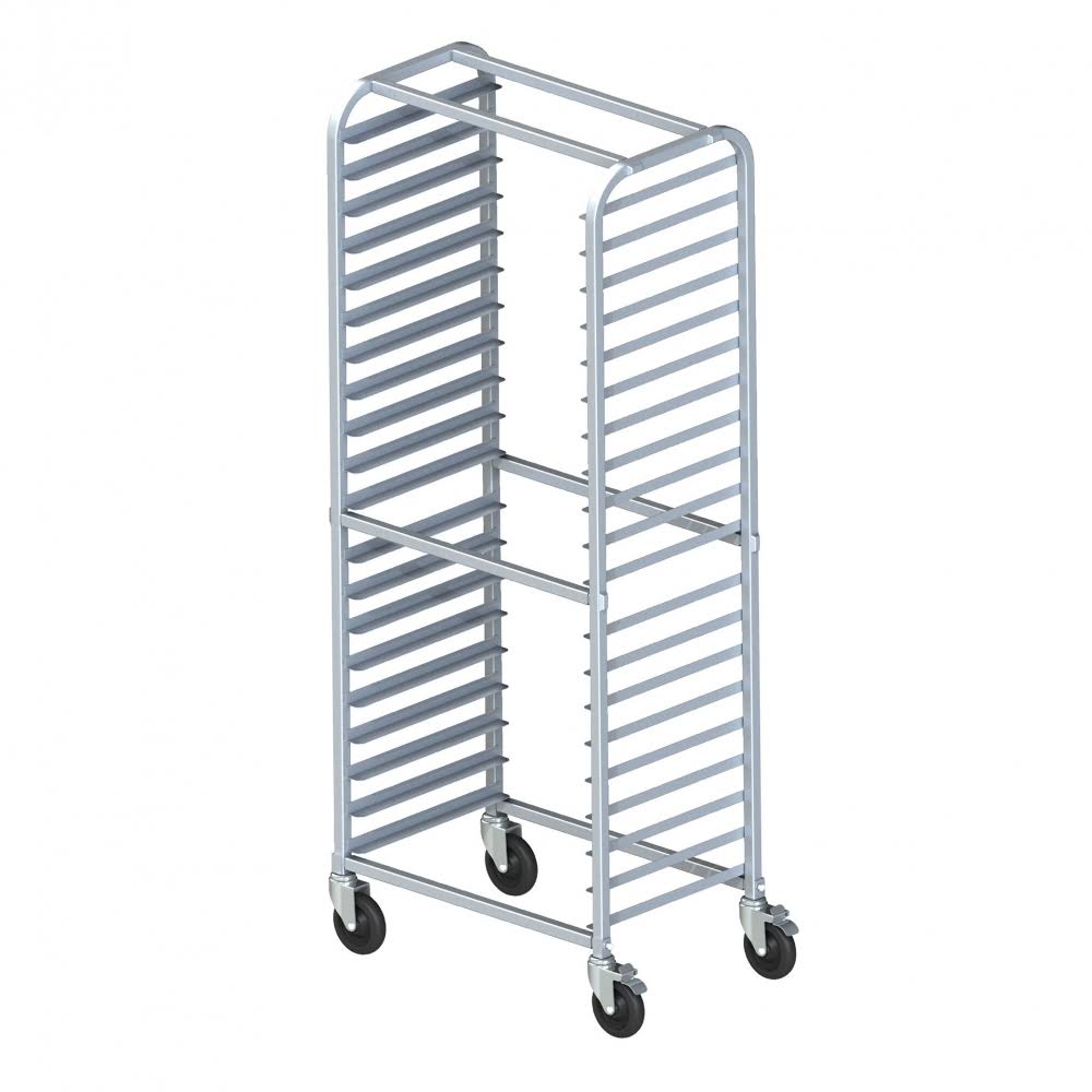 Winco ALRS-20BK Sheet Pan Rack, Side Load, 20-Tier, 3x22 Spacing
