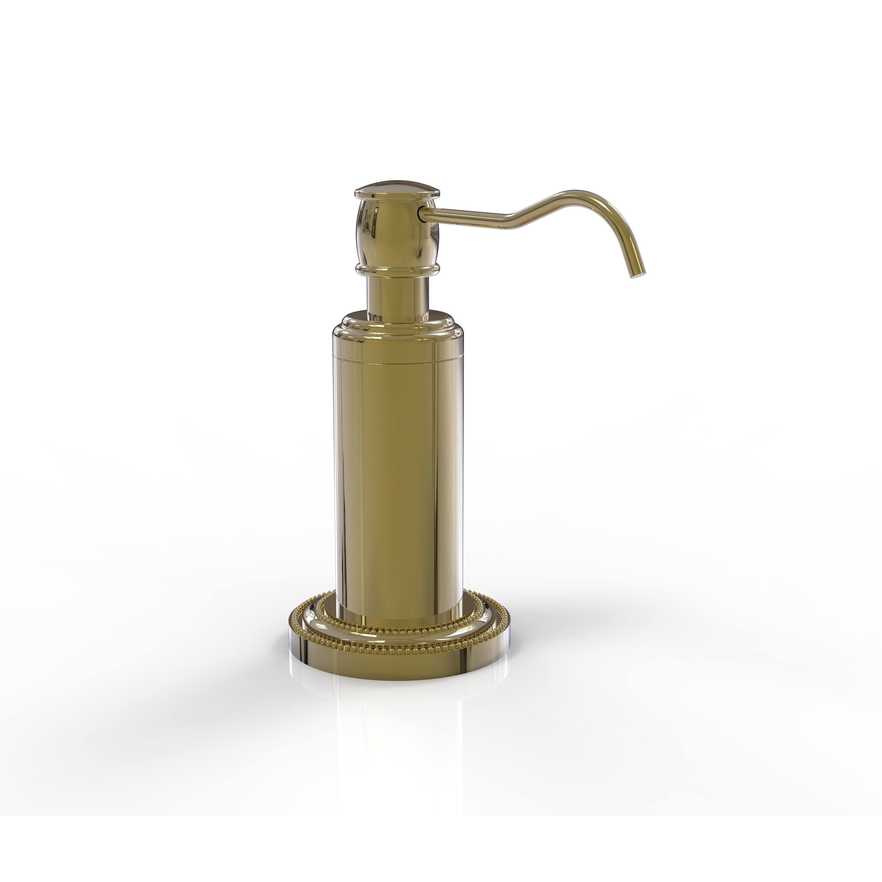 Allied Brass Dottingham Collection Vanity Top Soap Dispenser - Unlacquered Brass