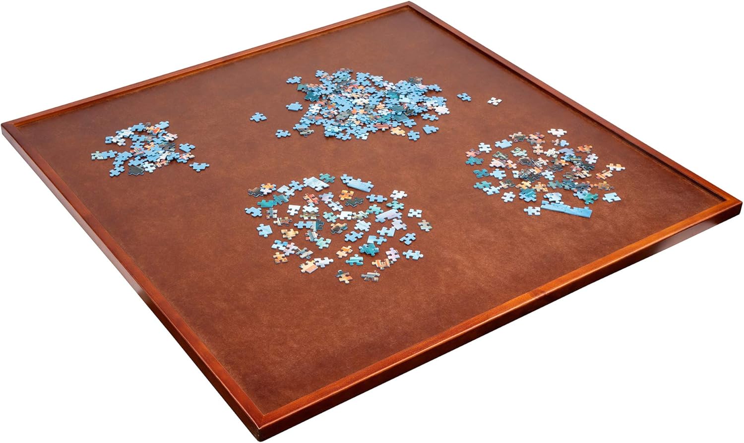 Jumbl Spinner Puzzle Board | 35&rdquo; x 35&rdquo; Wooden Jigsaw Lazy Susan Turntable w/ 360&deg; Rotation | Smooth Plateau Fiberboard Work Surface & Reinforced Hardwood | for Games & Puzzles | 1500 Pieces