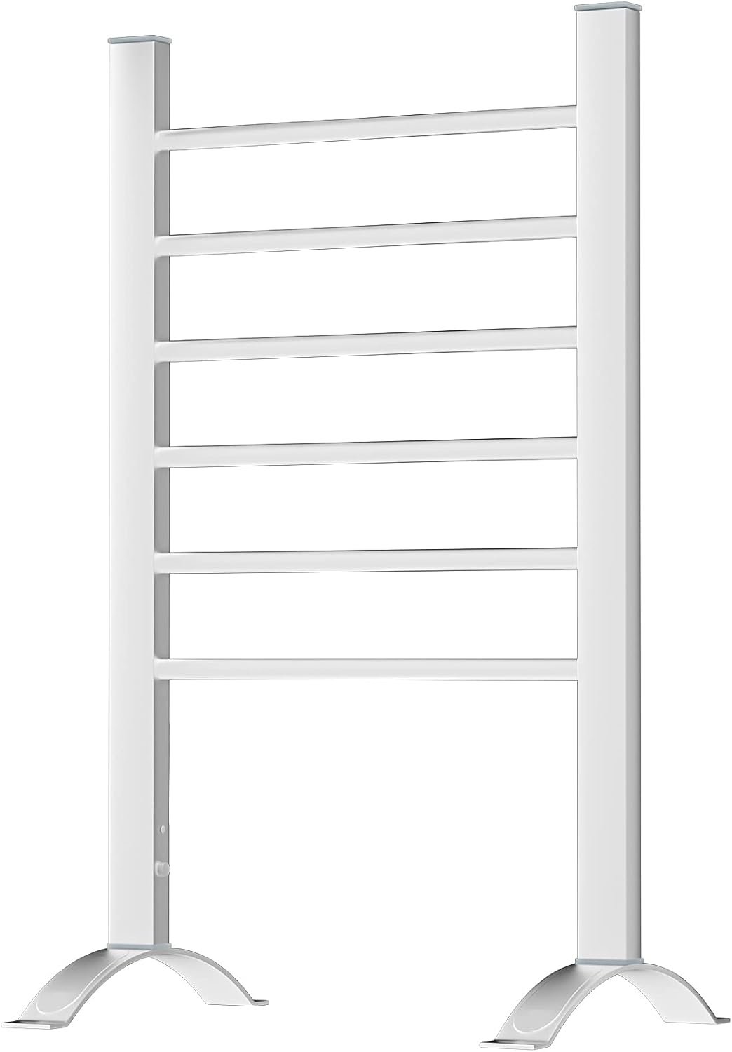 DAILYLIFE 2-in-1 Towel Warmer, Heated Towel Rack, Freestanding & Wall Mounted, Aluminum Frame for Bathroom with 6 Bars Pack of 2