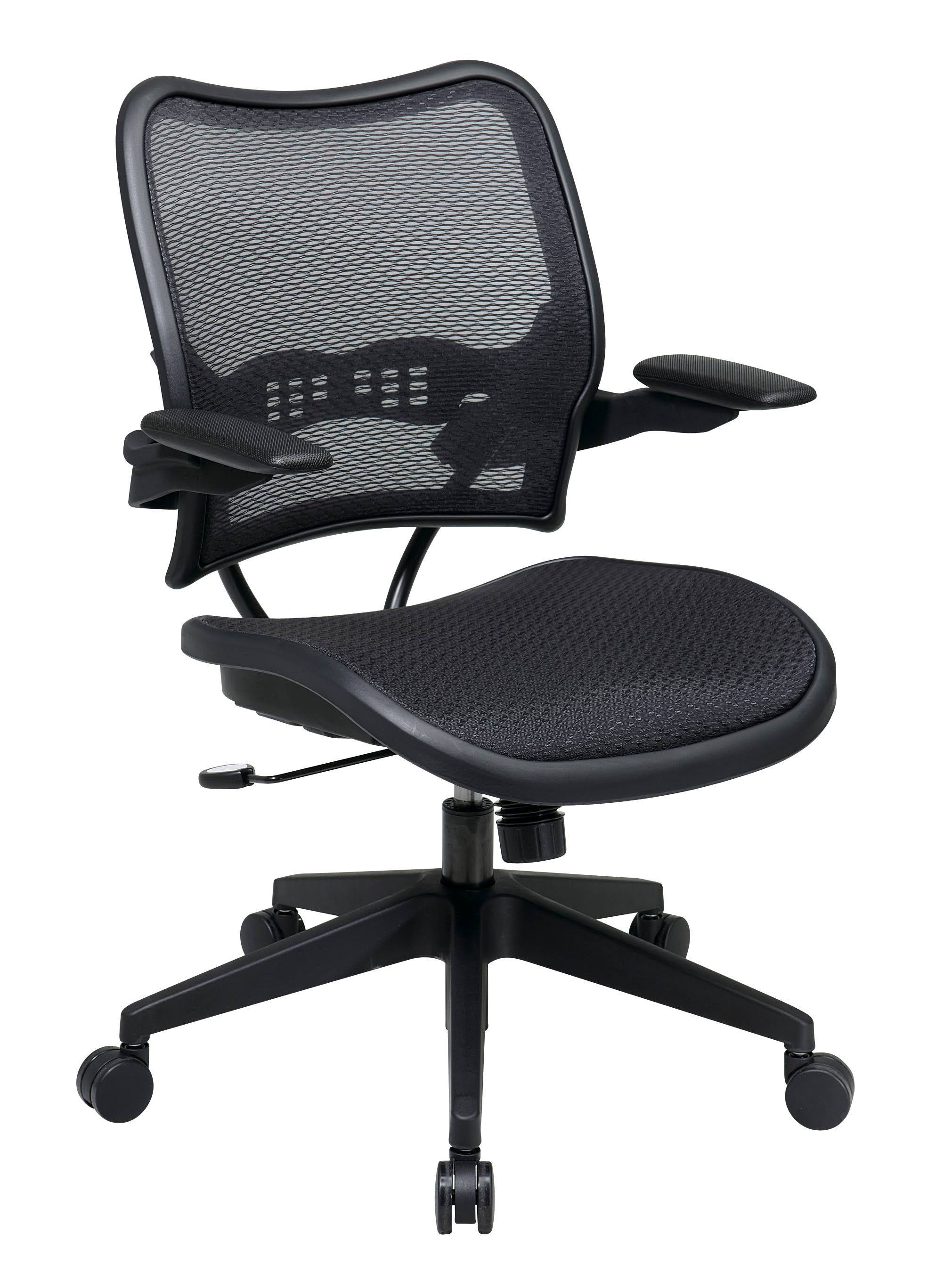 Office Star Deluxe AirGrid Seat and Back Chair with Cantilever Arms