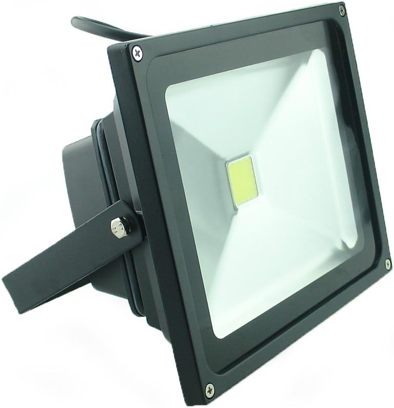 QUANS 30W Watt Cool White 12V 24V AC DC Ultra Bright LED Security Wash Flood Light Floodlight Lamp High Power Black Case Waterproof IP65 Work in The Rain Superbright 6000K, 12-24V Input Low Voltage