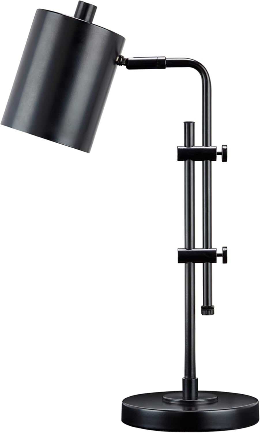 Signature Design by Ashley Baronvale Casual Metal Desk Lamp with Adjustable Arm & Neck, Black, 7