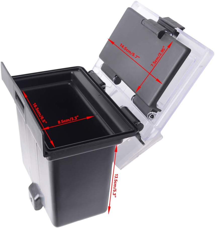 SOYAVISION ABS Black Center Dash Storage Box Center Compartment for 2014-2015 Polaris RZR XP 1000 RZR XP 4 1000/PS RZR XP 1000 INTL Pack of 2