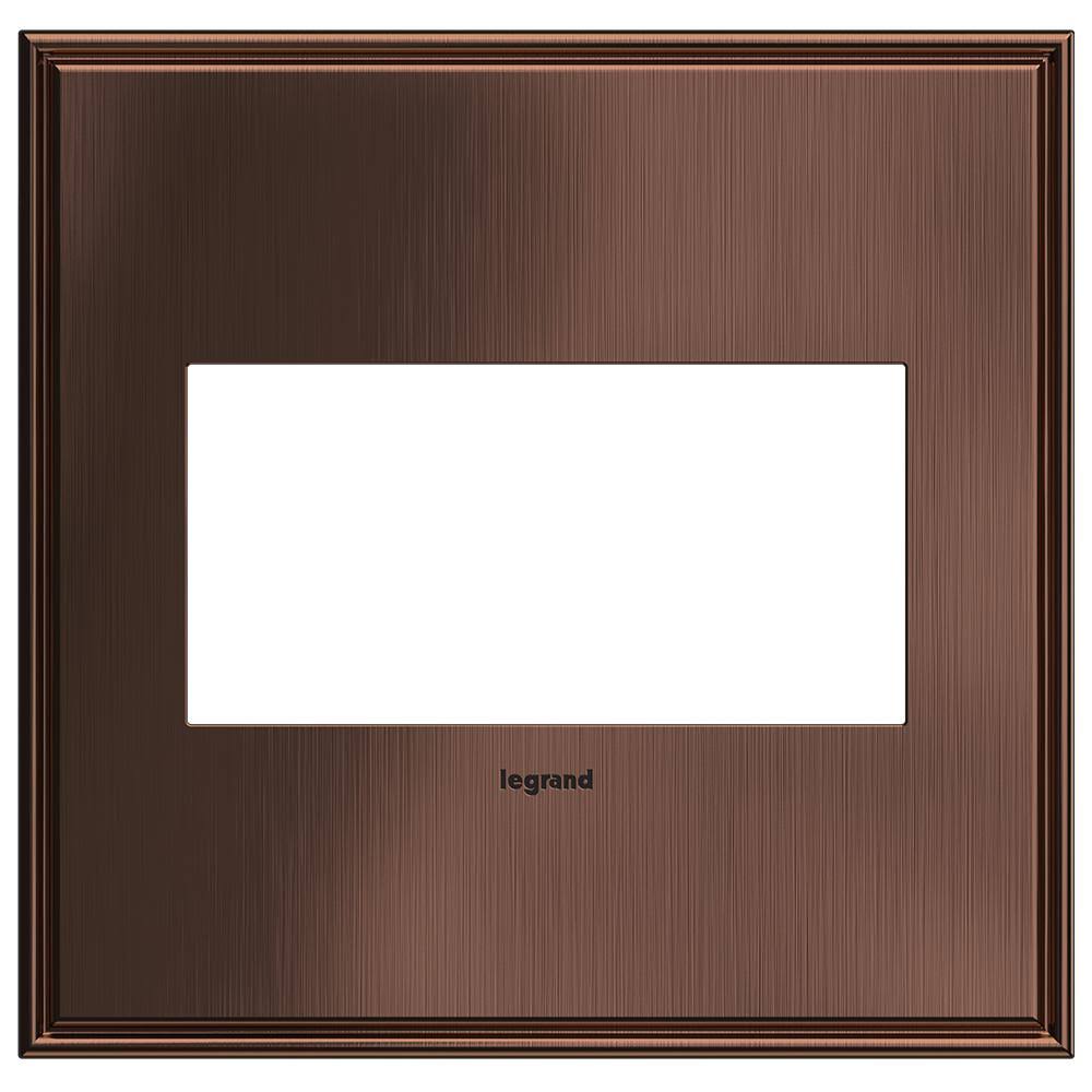 Legrand-Matte Antique Copper, 2-Gang Wall Plate-AWC2GMAC4