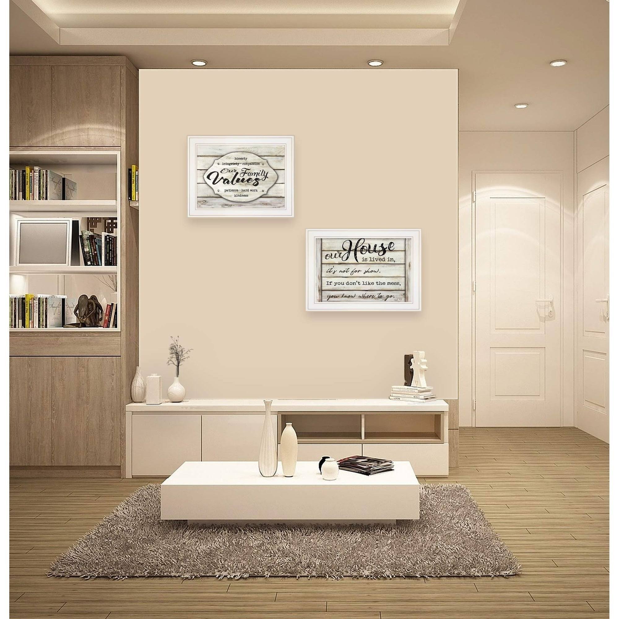 Family Values 2-Piece Vignette by Cindy Jacobs, White Frame