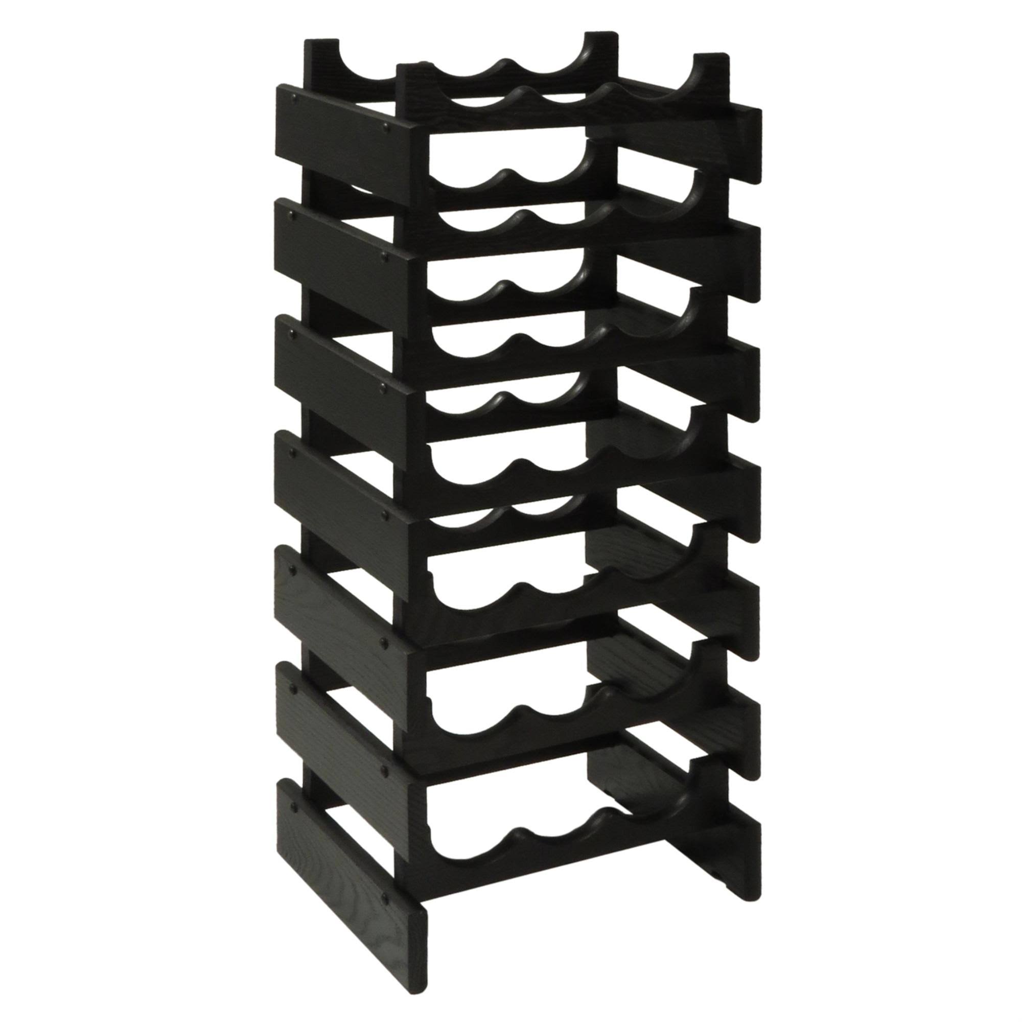 Dakota 21 Bottle Wine Rack, Black