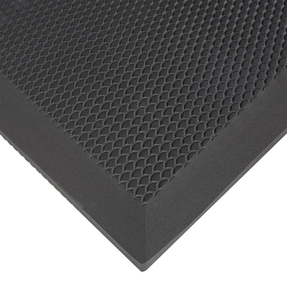 Cactus Mat 2200-35, 60x22 x 36x22 VIP Black Cloud Anti-Fatigue Rubber Floor Mat, Black