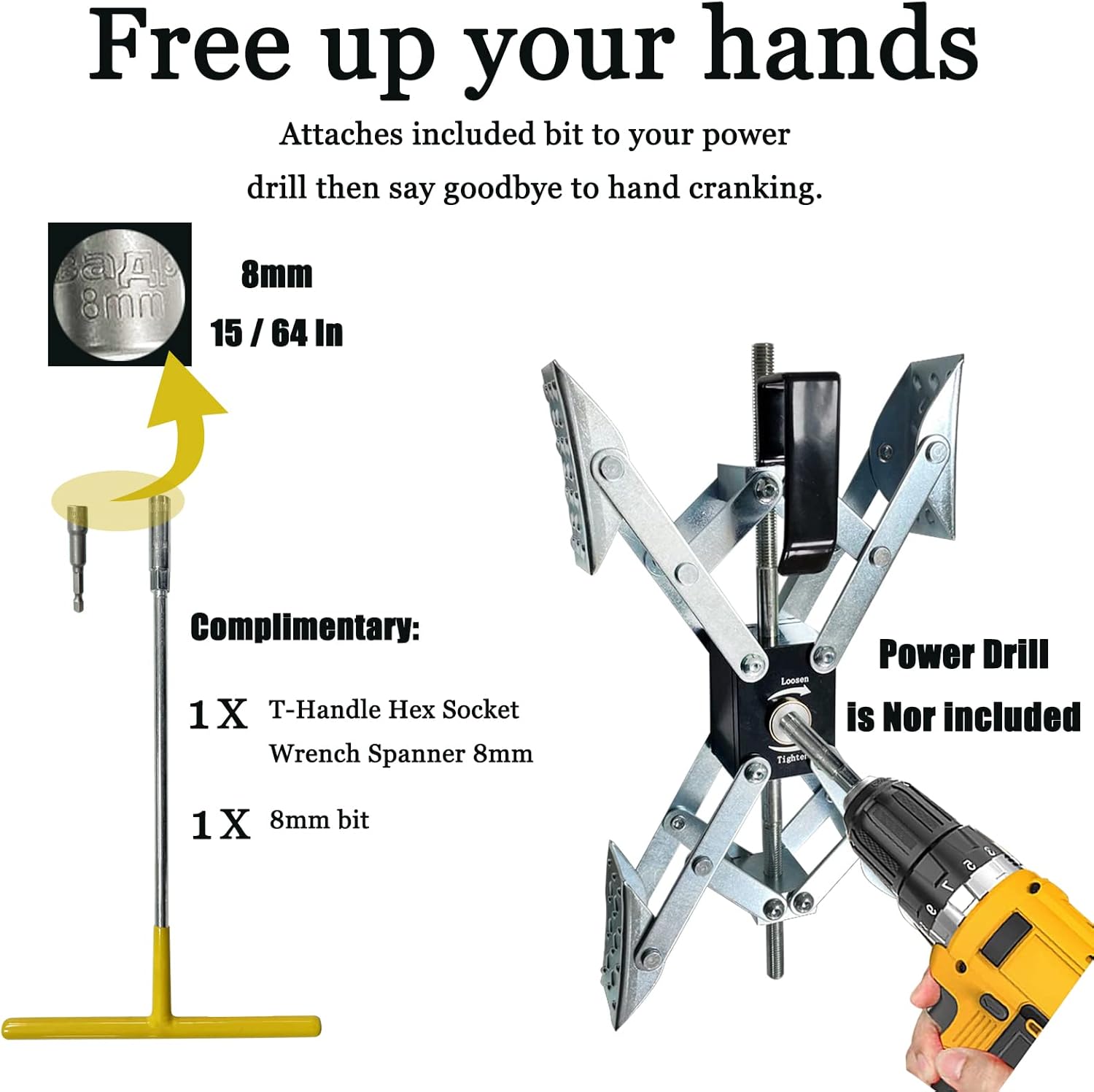 Virego X-Shaped RV Wheel Chock Tire Stabilizer (Allow Drill Adjust) - 2 Pack, Dual Axel Wheel Chock Stabilizer Scissor for RV, Travel Trailer, Camper