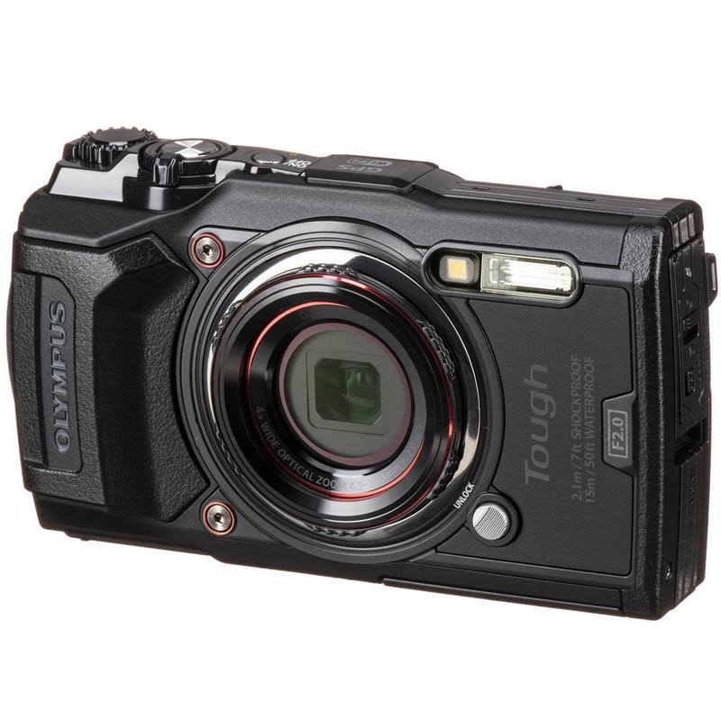 Olympus Tough TG-6 12mp Waterproof W-Fi Digital Camera Black with 64GB Card + Accessory Kit