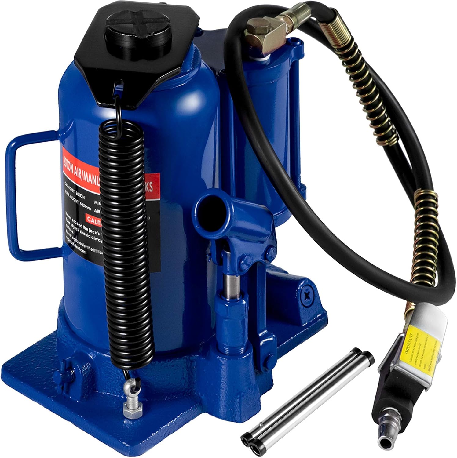 Bottle Jack 20 Ton Air Hydraulic Bottle Jack Blue Air Car Jack Heavy Duty Repairing Lift