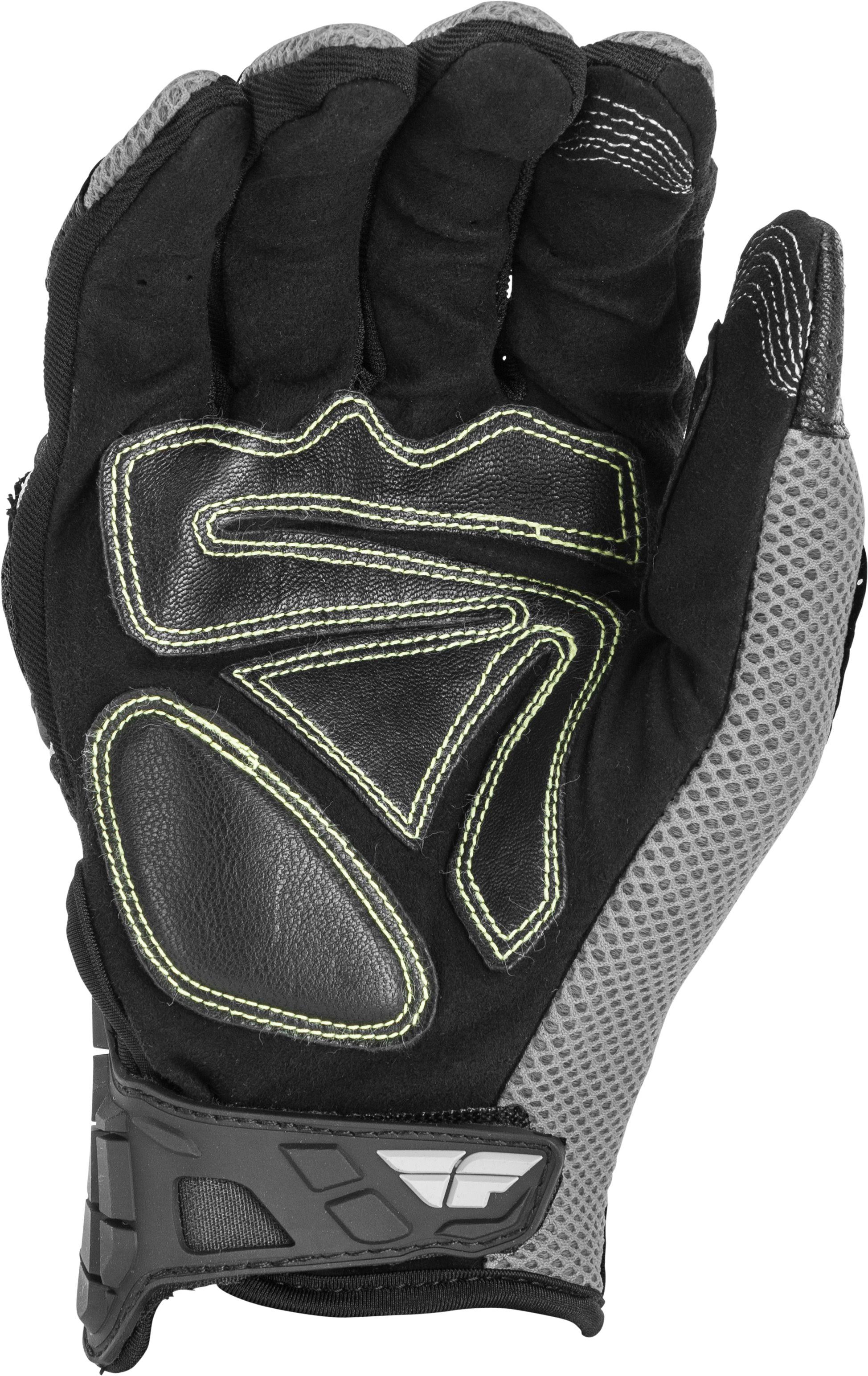 Fly Racing Coolpro Force Gloves Black/Silver LG #5841 476-4114~4