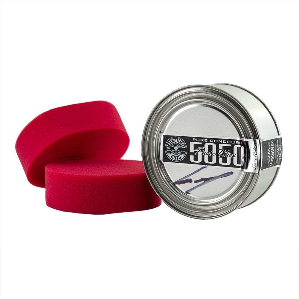 Chemical Guys WAC_302 5050 Limited Series Concours Paste Wax V2 Chrome and 2 Applicators (8 oz) Pack of 2