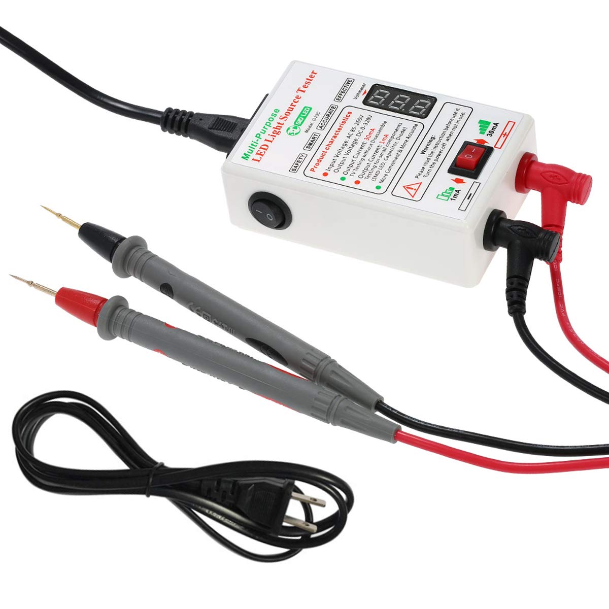 SID Led Tester, Led Backlight Tester, Without Disassemble LCD Screen for All LED Beads TV Board Detect Repair and All LED Application Output 0-320V(GJ3C) Pack of 2