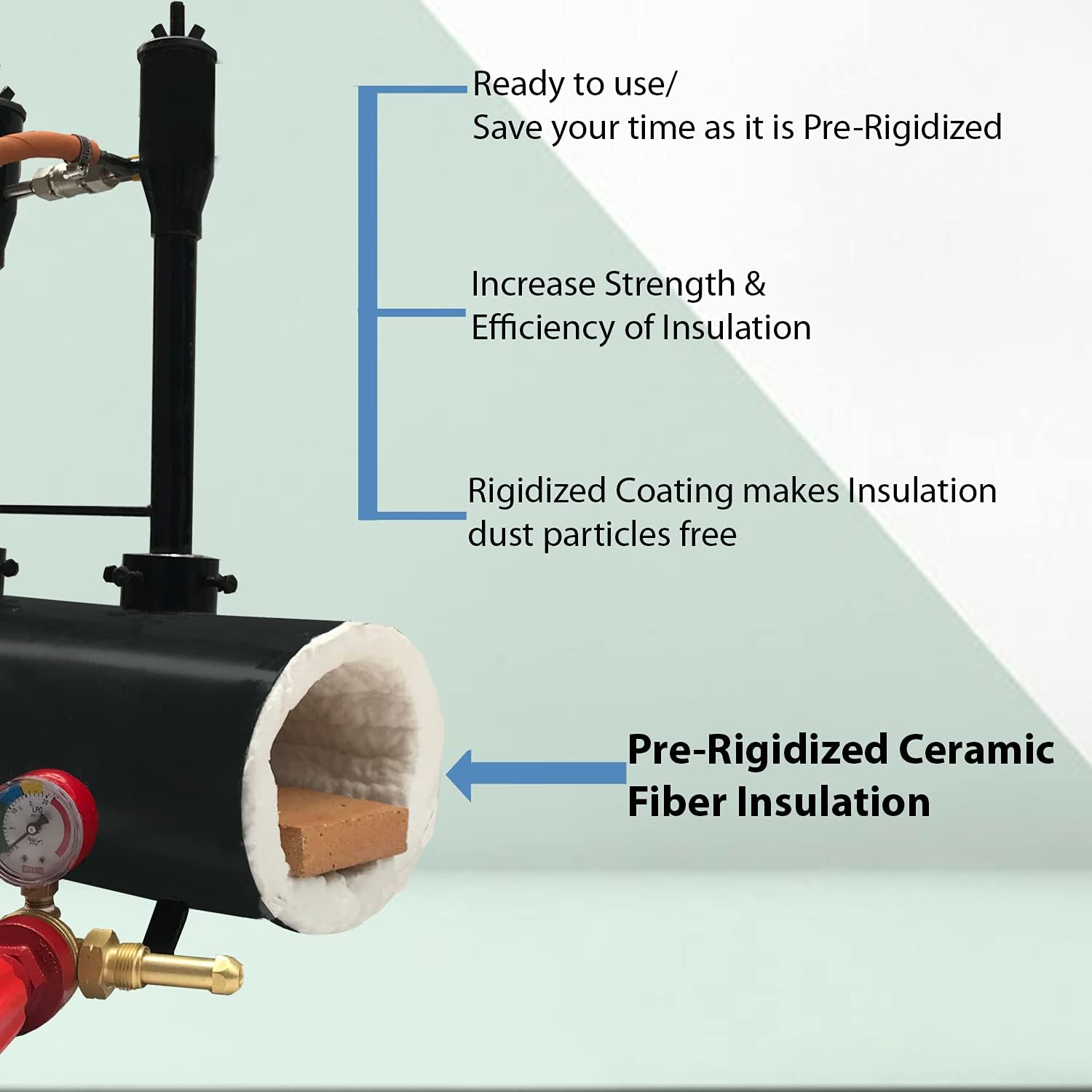 Portable Propane Gas Forge Double Burner Knife and Tool Making Blacksmith Farrier Forge