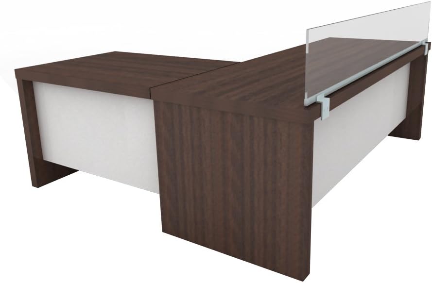 Obex Clear Acrylic Desk Mounted Privacy Panel, 18