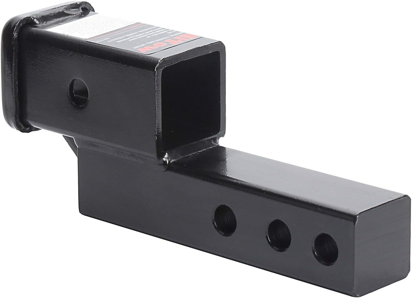 HITOWMFG 2Inch Trailer Hitch Receiver Extension with 2 inch Rise/Drop, Solid Shank Pack of 2