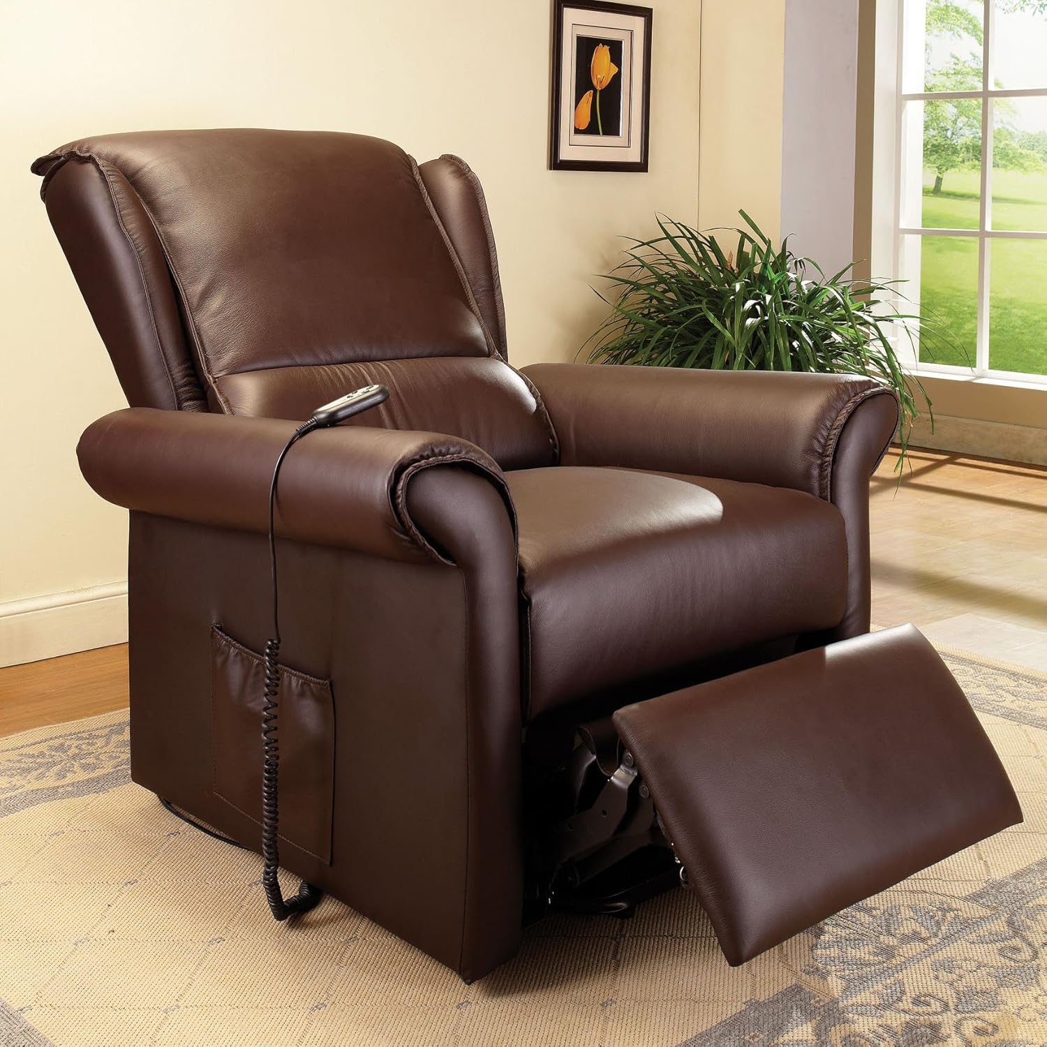 ACME Furniture Recliner, Dark Brown PU