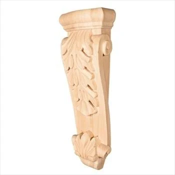 Hardware Resources Cork-4mp Low Profile Acanthus Traditional Corbel