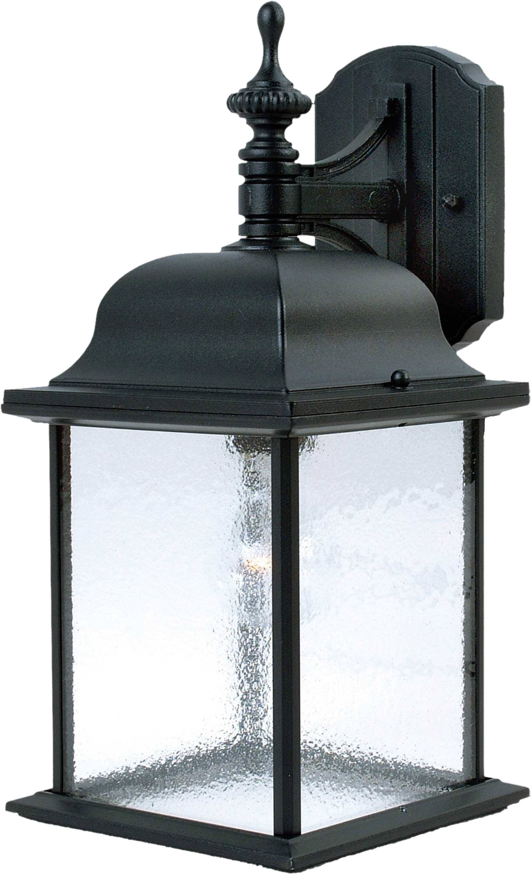 Maxim 1056BK Senator 1-Light Outdoor Wall Lantern, Black