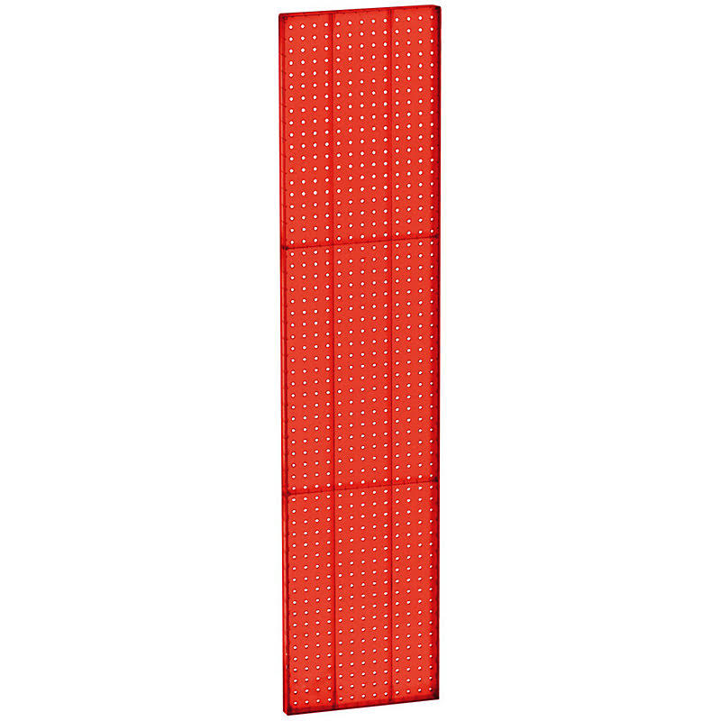Azar 771360-RED Pegboard 1-Sided Wall PANEL, Red Translucent Color, 2-Pack