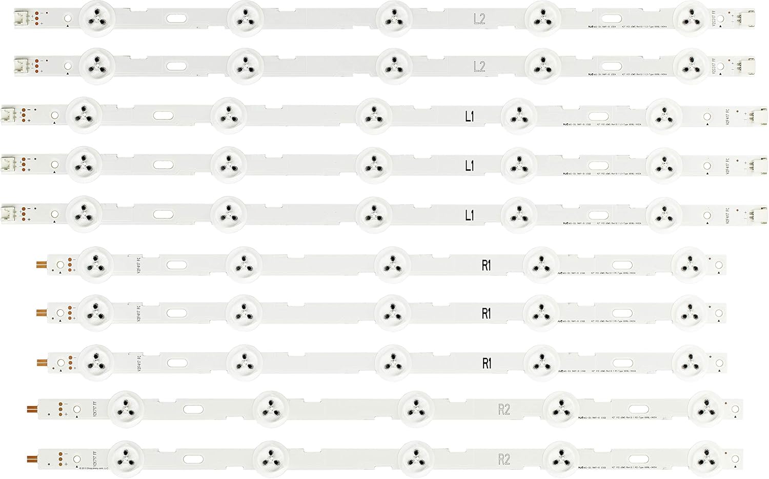 6916L-1402A/6916L-1403A/6916L-1404A/6916L-1405A LED Backlight Strips (10) New Pack of 2