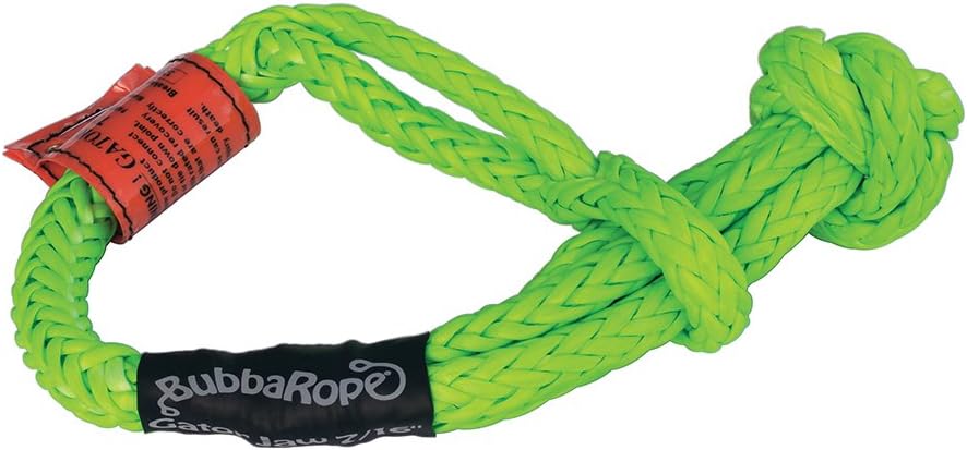 Bubba Rope Gator-Jaw PRO Synthetic Shackle, 7/16” – Heavy-Duty Vehicle Tow Shackle: 52,300 lbs. Capacity - Yellow Pack of 2