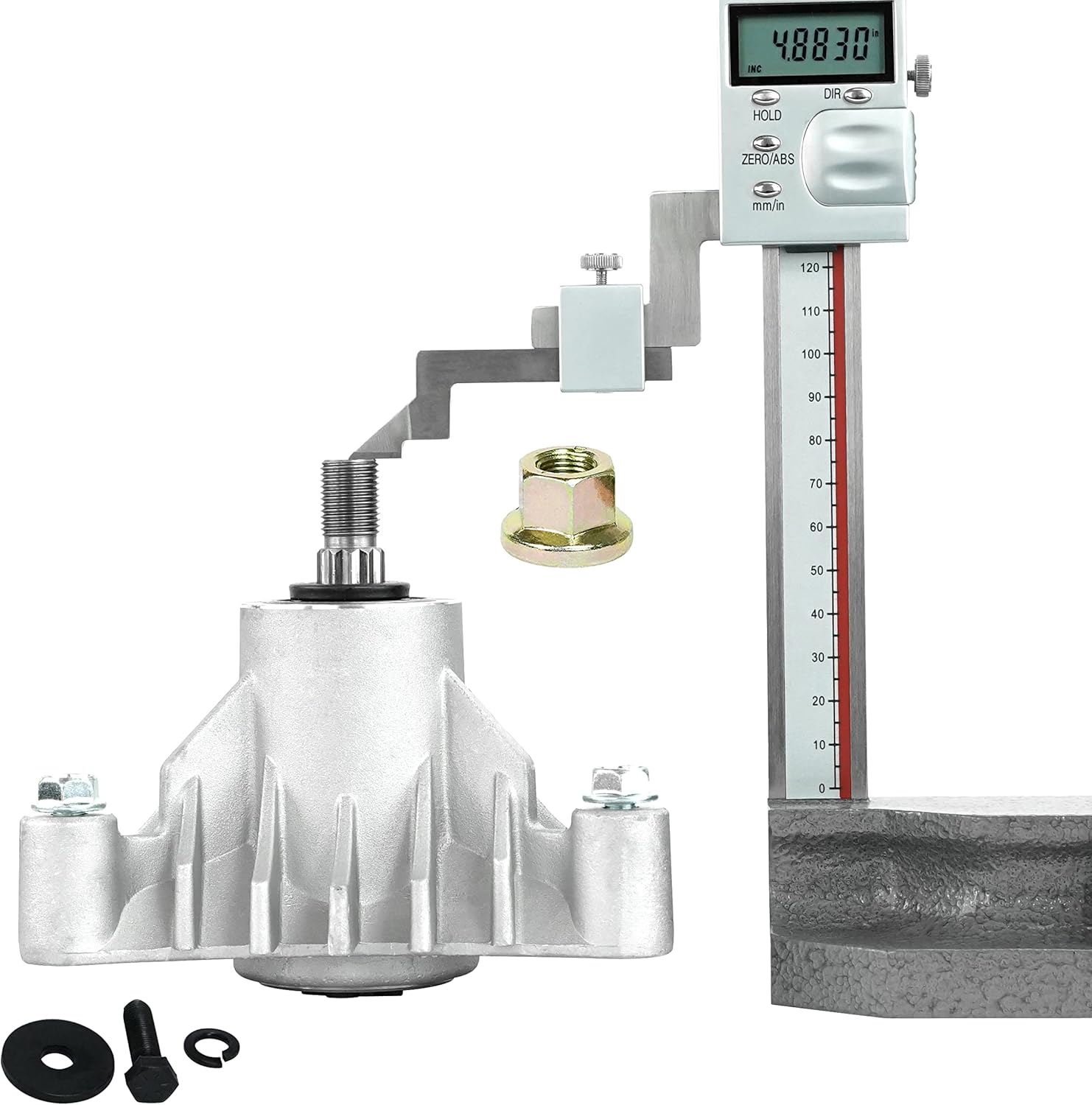 G.Times Spindle Assembly Replaces 143651 532143651 137553 137152 532-143651 Oregon 82-510 with Mounting Bolt and Blade Bolt Holes Tapped for Easier Install