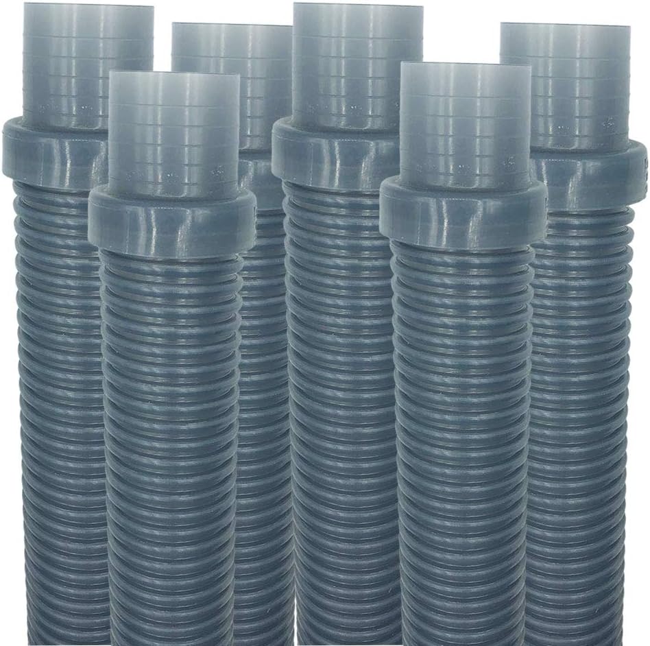 Puri Tech 6 Pack Universal Pool Cleaner Hose 48 Long Translucent Blue Color for Hayward Navigator, Pool Vac Ultra, AquaBug Pack of 2