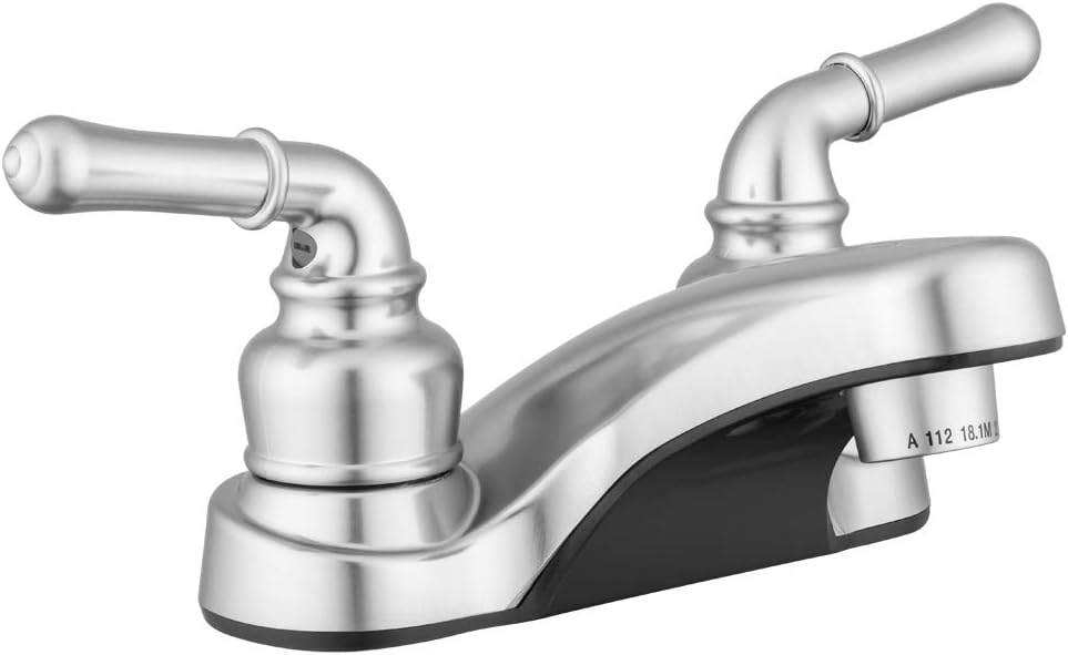 Pacific Bay Lynden Bathroom Faucet - Metallic Plating Over ABS Plastic (Brushed Satin Nickel)