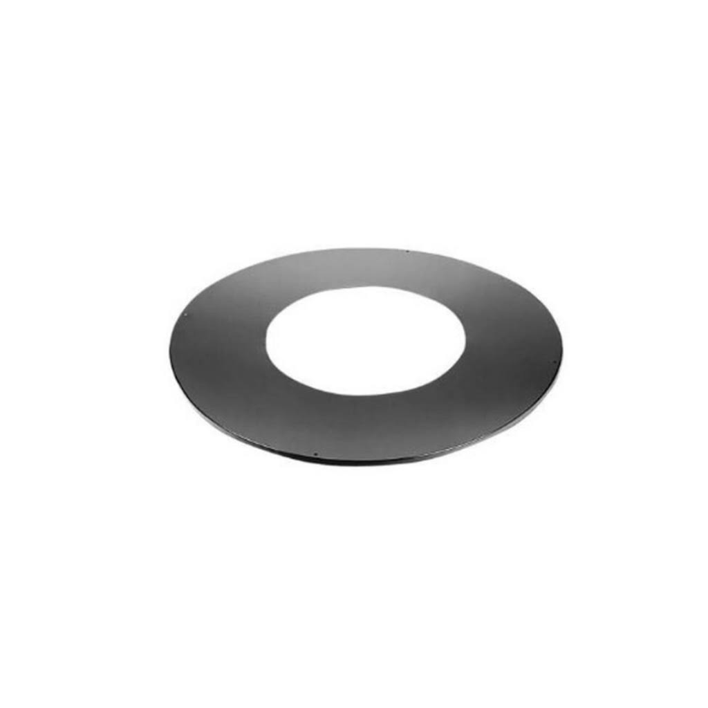 7x22-8x22 DuraTech Round Ceiling Support Trim Collar, Black 7DT-TCR