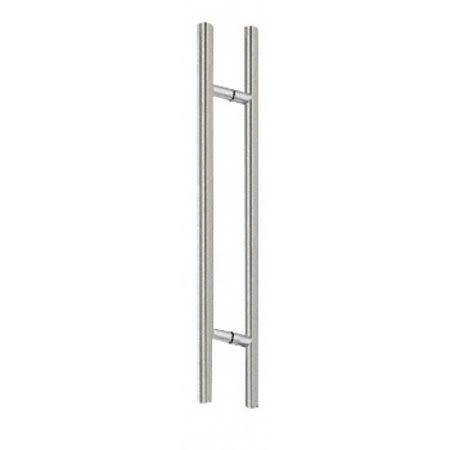 CRL 30lpbs Brushed Stainless 30 inch Extra Length Ladder Style Back-to-Back Pull Handle, Silver