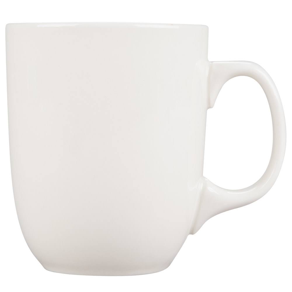 CAC China CTM-15-W American White Camptown Mug 15 oz. - 2 doz