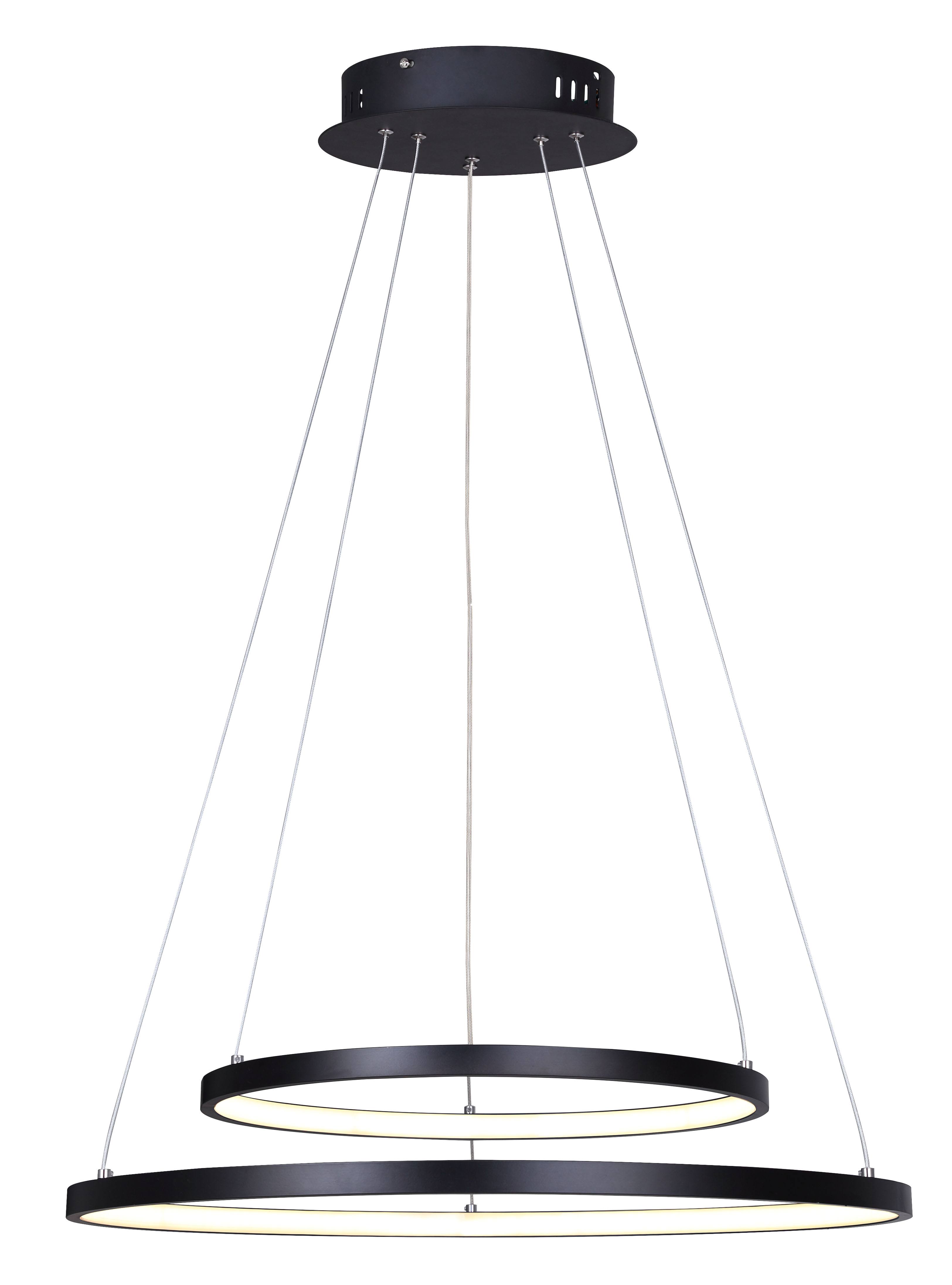Canarm LCH128A24BK LED Lexie Chandelier, Black