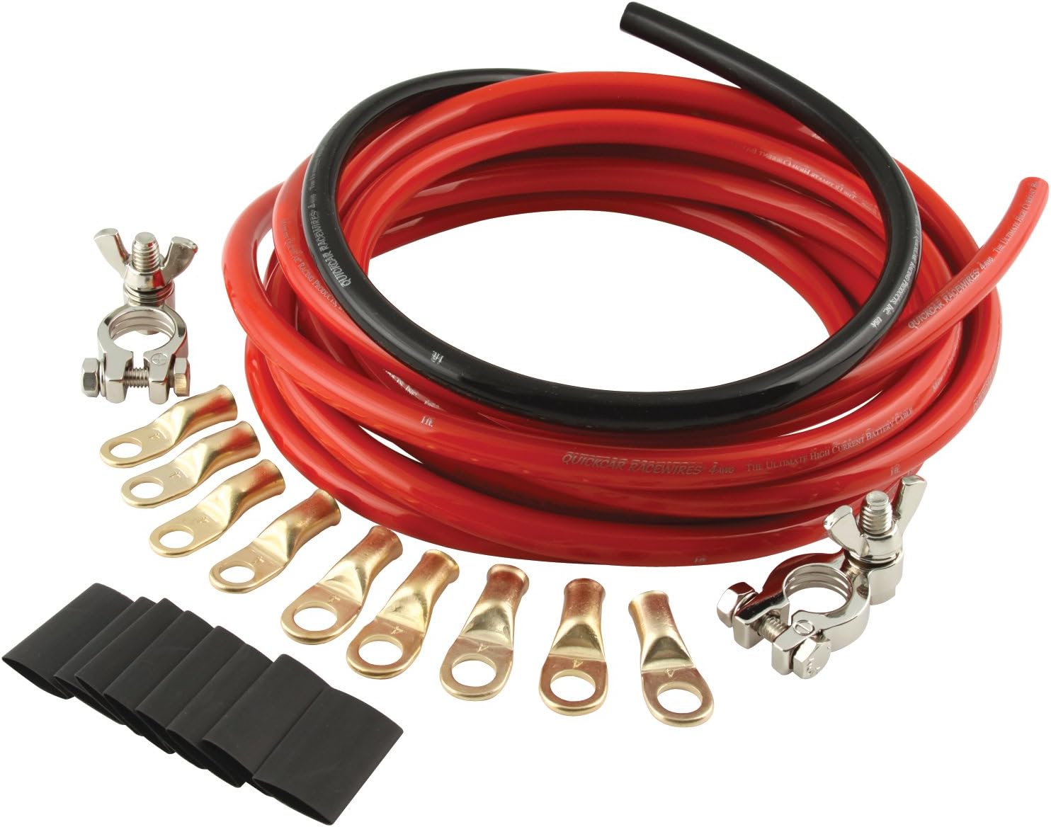 QuickCar Racing Products 57-009 Battery Cable Kit with Terminals and Power Rings