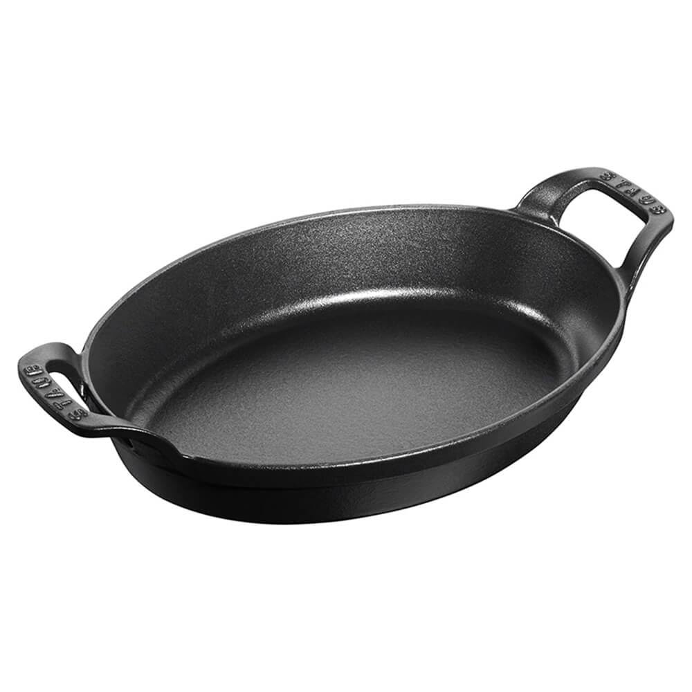 Staub Oven Dish Oval 32cm Black