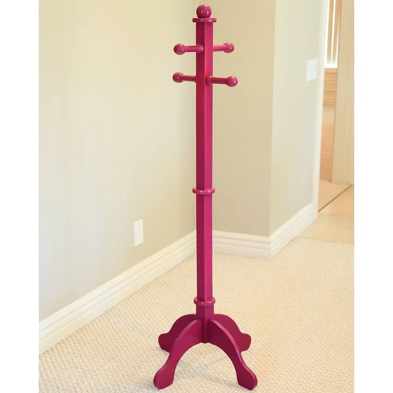 Alcott Hill Kid's Deluxe Coat Rack - Finish: Purple