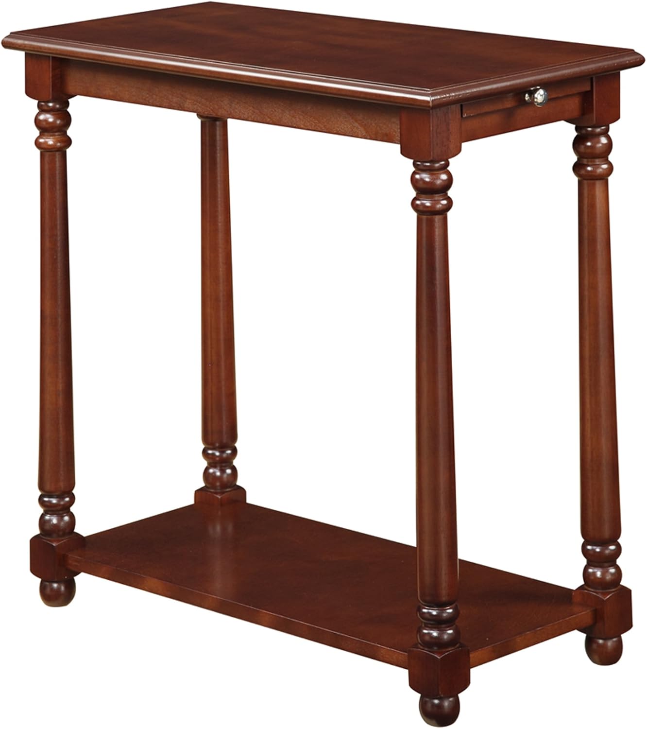 Convenience Concepts French Country Regent End Table, Mahogany Pack of 2