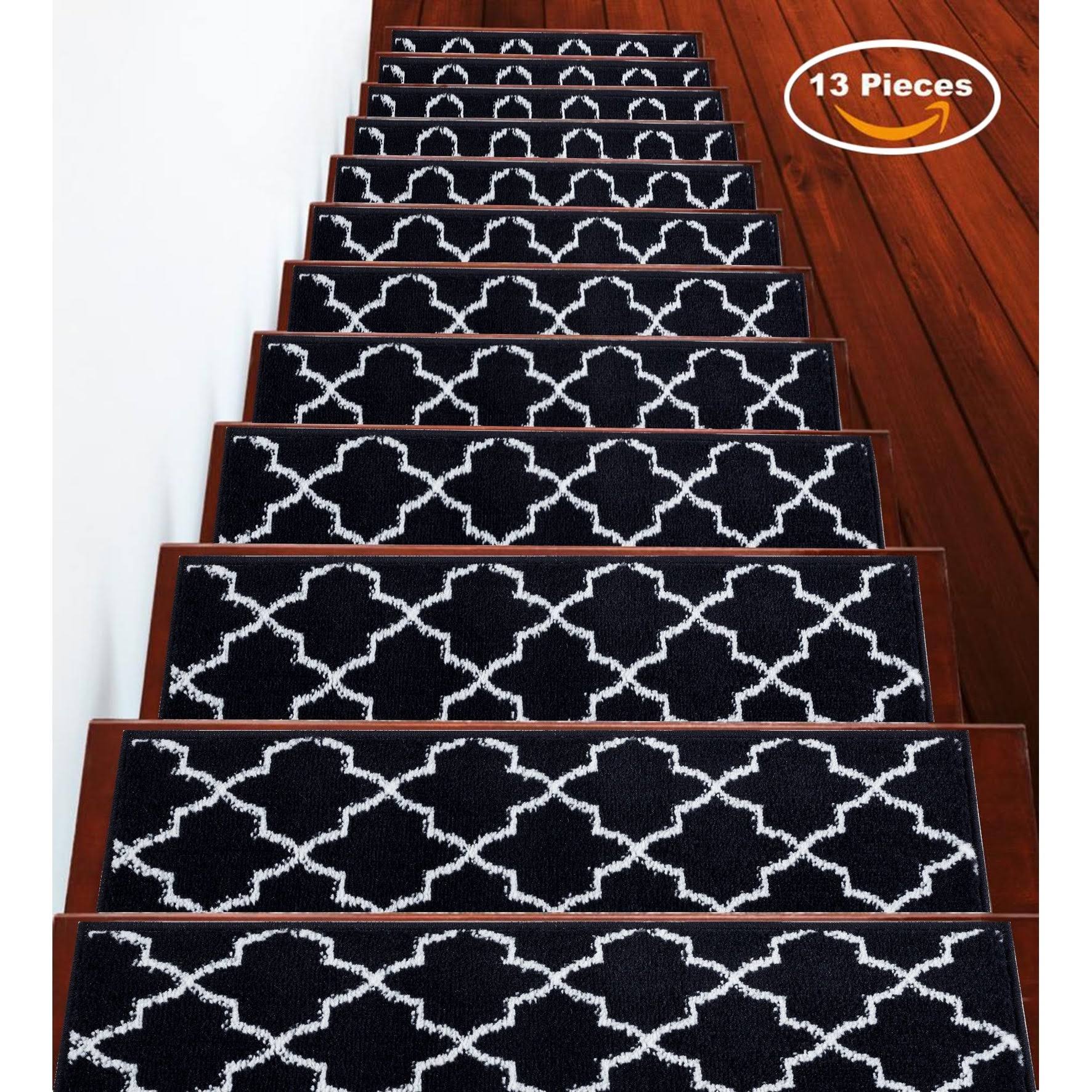 Sussexhome Trellisville Collection Stair Treads - 13-Pack - Navy