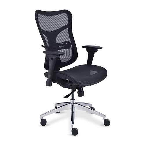 NBF Rand Ergonomic Mesh Executive Chair Black Mesh Seat/Black Mesh Back/Black Frame Signature Series (6385ASX-2761001)