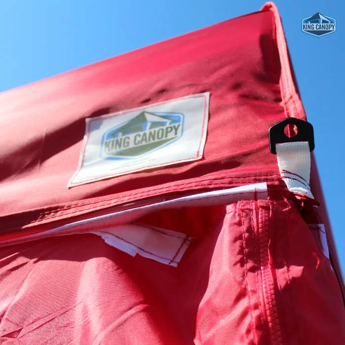 King Canopy Universal Instant 10x20 Side Walls - 6 Pack, Red
