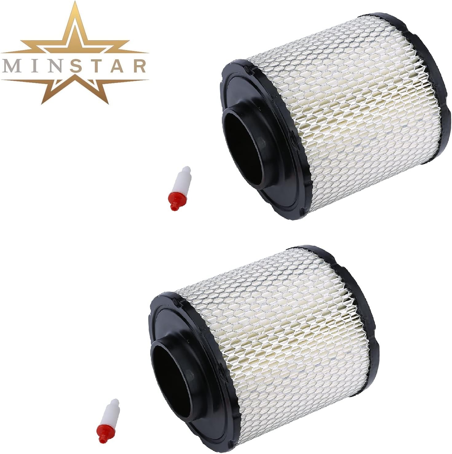MINSTAR Air Filter Compatible with Polaris 500 570 Crew ETX, ACE 500 570 ,Ranger 500 570, Sportsman 570, Sportsman ACE 570,M1400 ,GAS 2015 2016，Replace #7082037,2521372. (2Pcs)