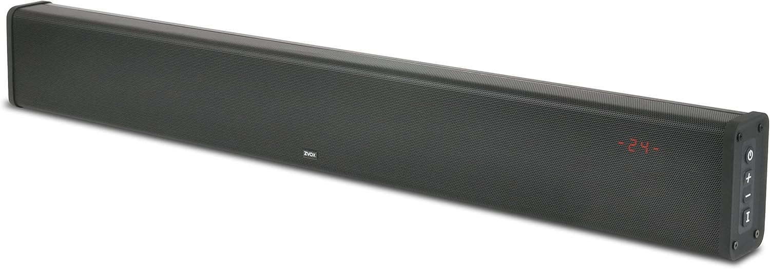 ZVOX SB500 Aluminum Sound Bar with Built-in Subwoofer, AccuVoice Dialogue Boost