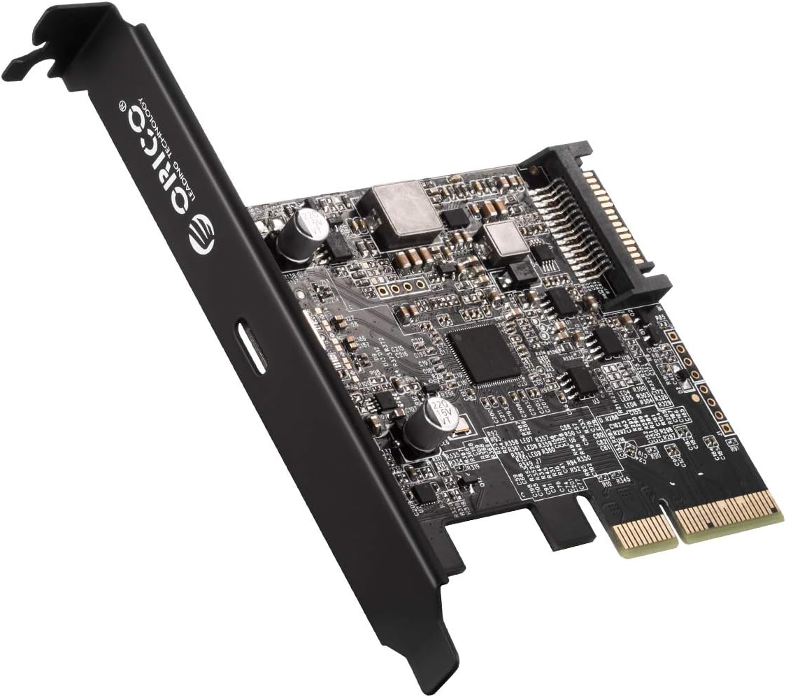 ORICO USB PCI-E Card, USB 3.2 Gen 2 Internal Expansion Card,Type C PCI-Express 4X to USB 3.2 Gen 2x2 (20 Gbps), ASM3242 Chipset for Windows 8/10/Linux,Compatible Slot: PCIe x4 (3.0), PCIe x8, PCIe x16 Pack of 2