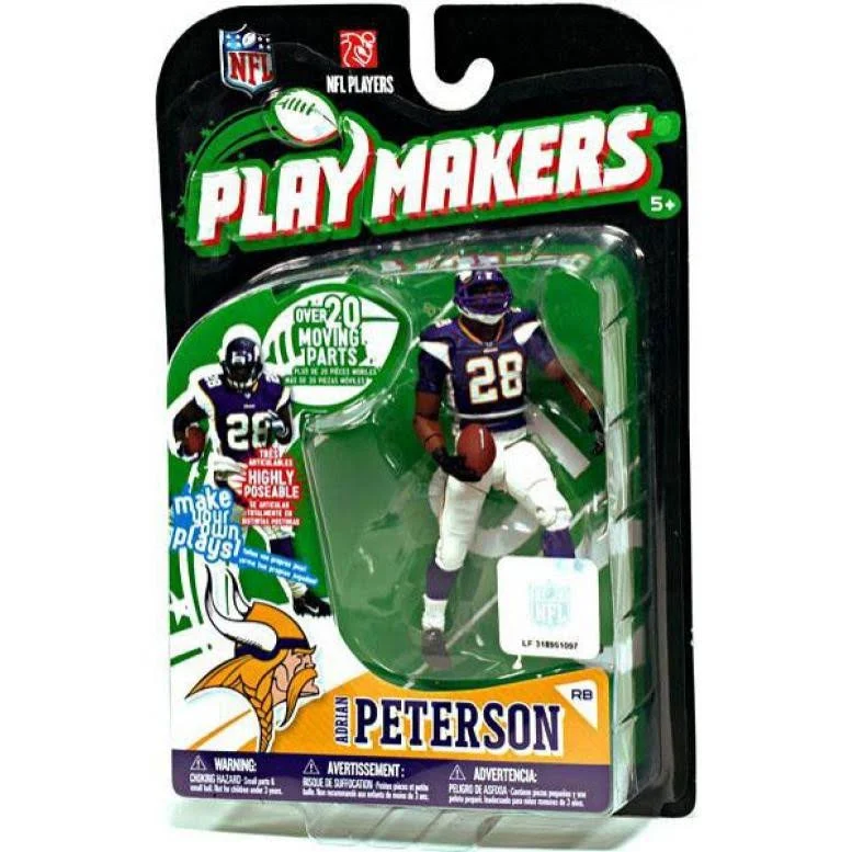 McFarlane Toys NFL Minnesota Vikings Playmakers Series 1 Adrian Peterson Action Figure
