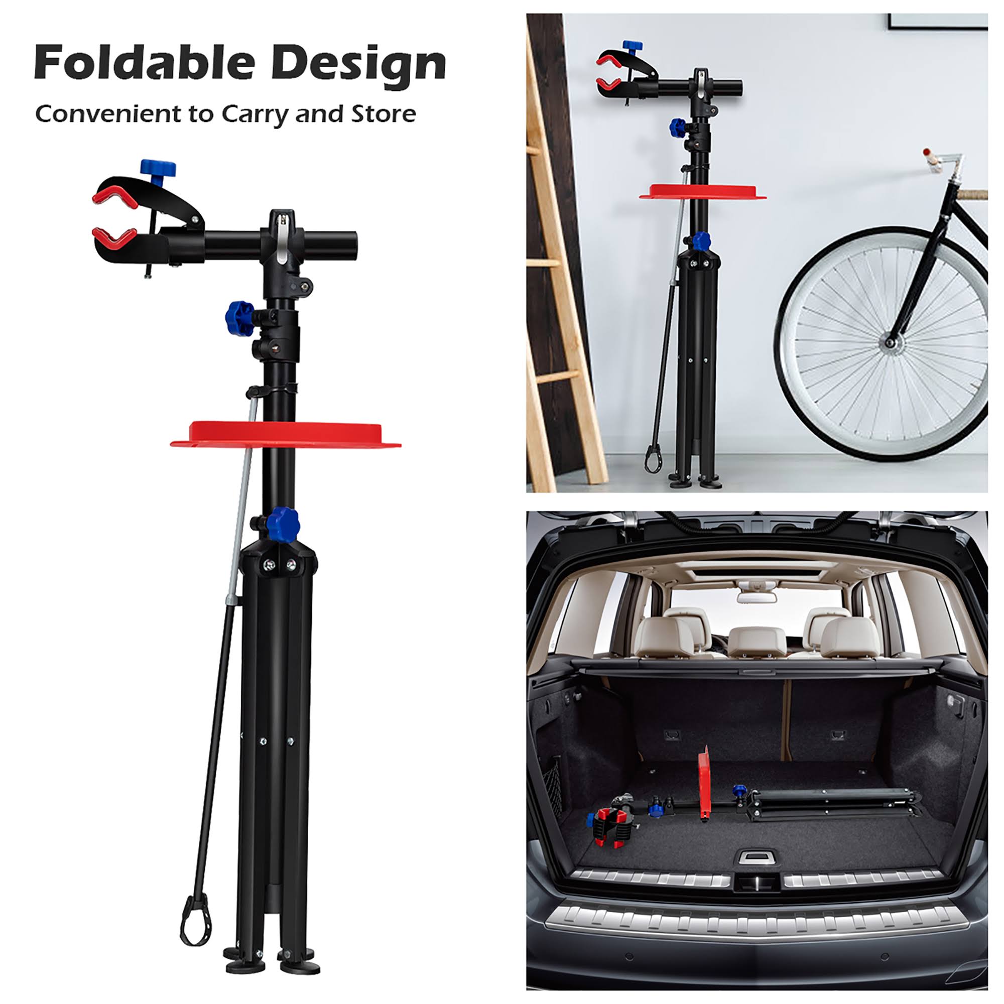 IRONMAX Pro Bike Adjustable 43&& to 71&& Cycle Bicycle Rack Repair Stand w/ Tool