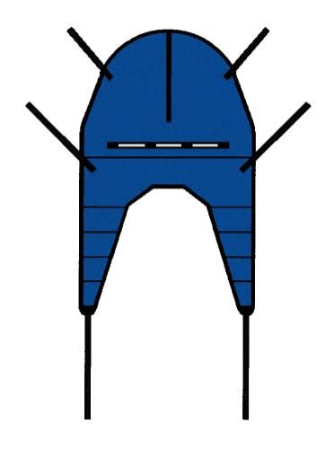 Invacare Sling, Solid Divided Leg with Headrest, Medium