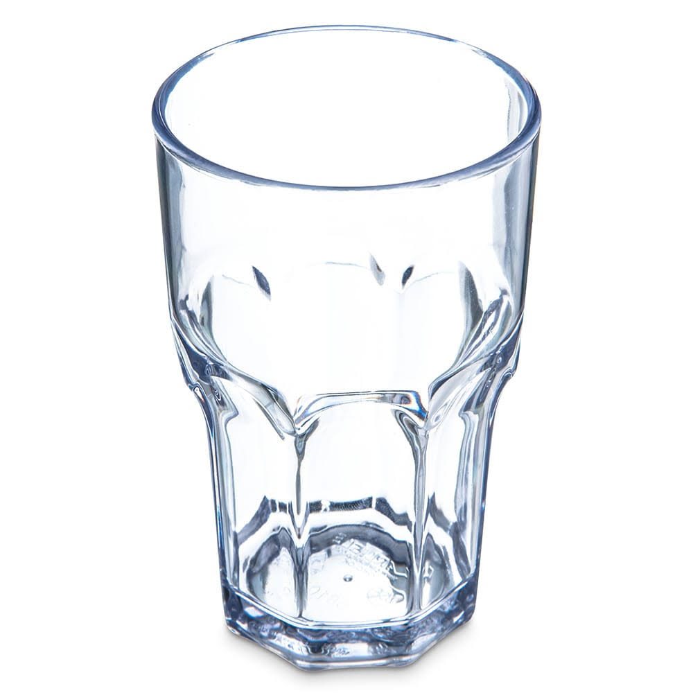 Carlisle 581007 Louis 10 oz Tumbler Clear Stacking San Rocks