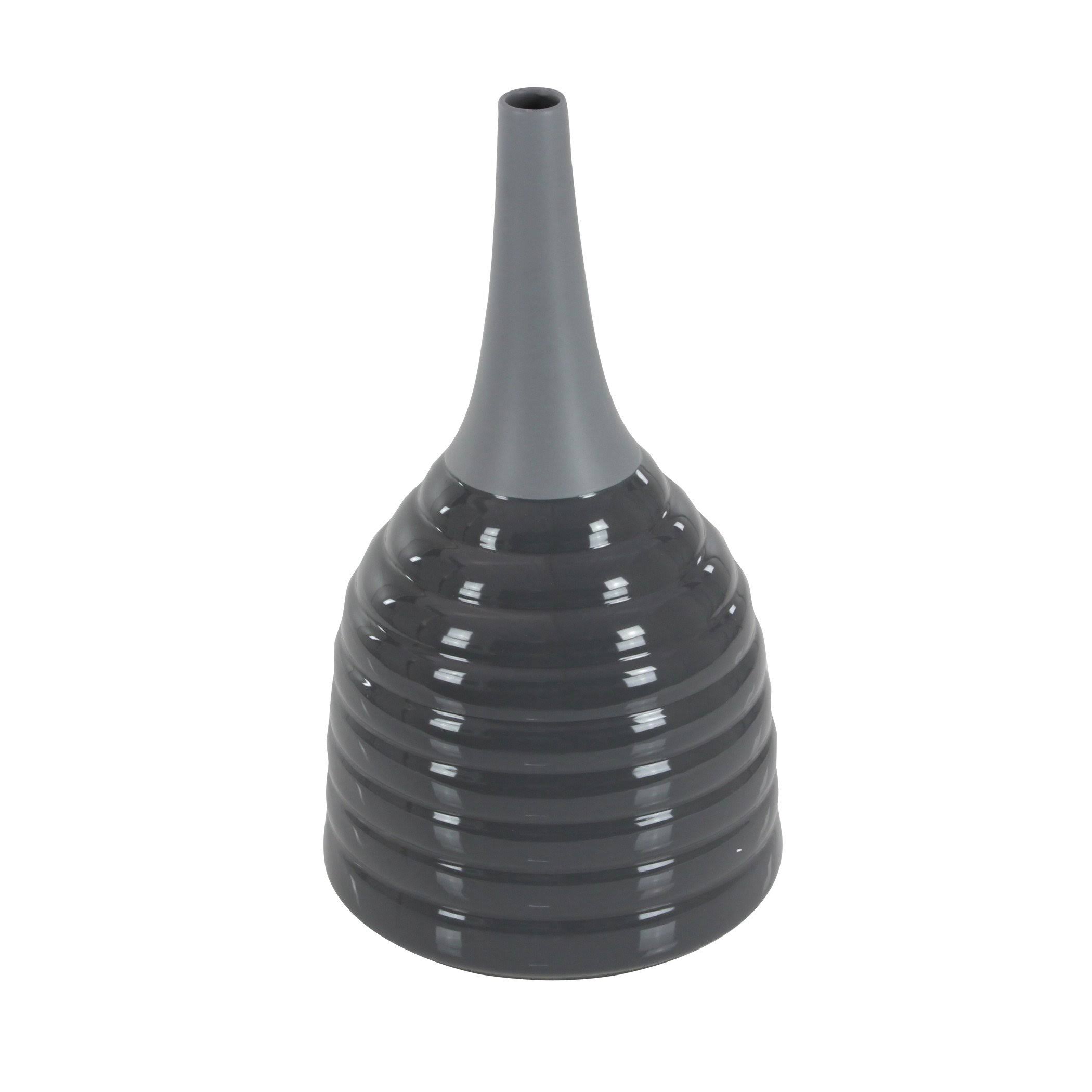 Ceramic Floor Vase Color: Black
