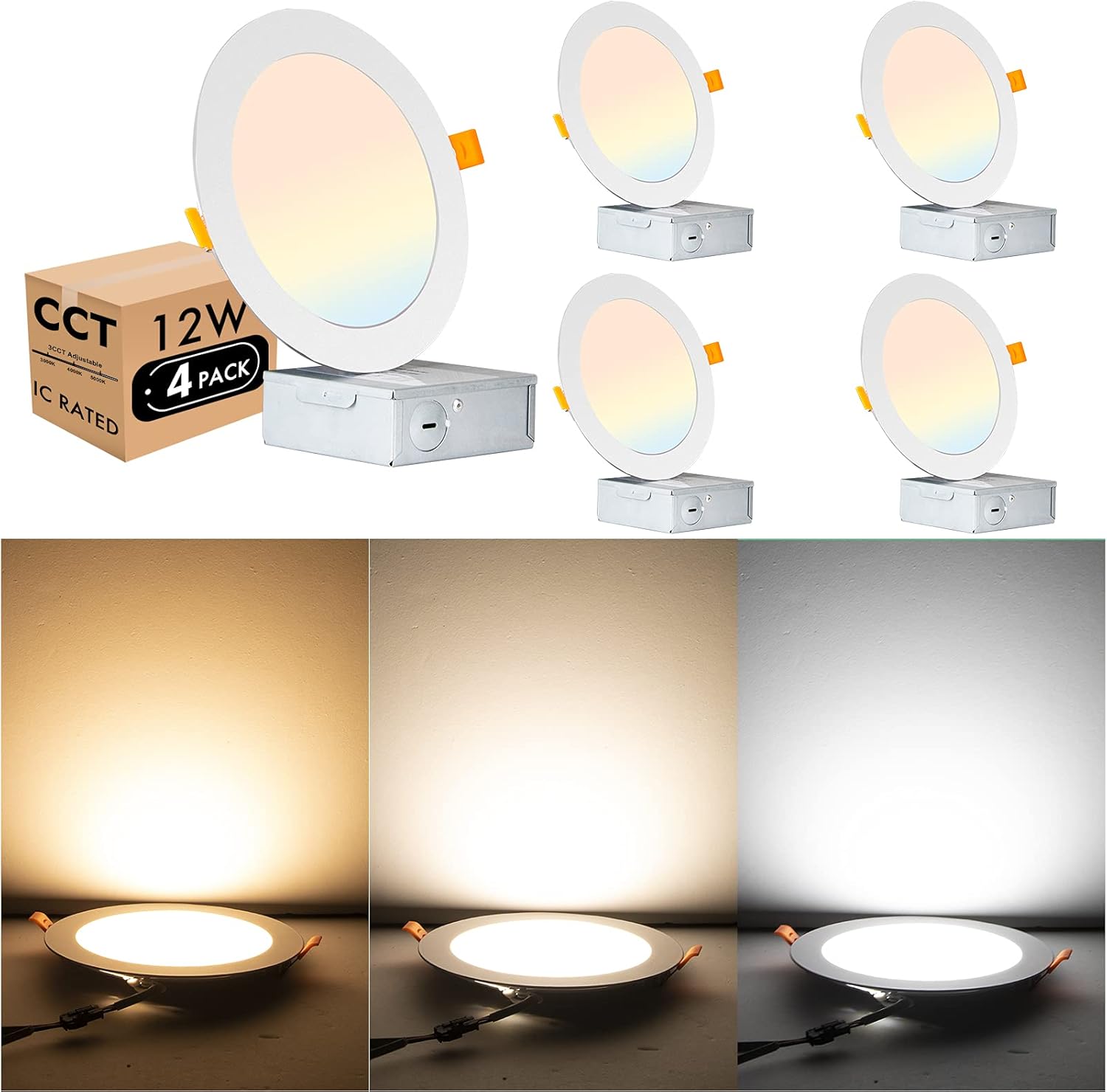 2x4 led Flat Panel Light,CRI90 3CCT 3000K/4000K/5000K Dimmable 0-10V, 8000LM, LED Light Drop Ceiling Fixture,Flat Panel Led Light,Ceiling Panels LED Troffer LED Lay for Office-Commercial Grade(2 Pack)